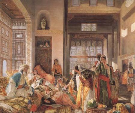 John Frederick Lewis An Intercepted Correspondance,Cairo (mk32) Norge oil painting art